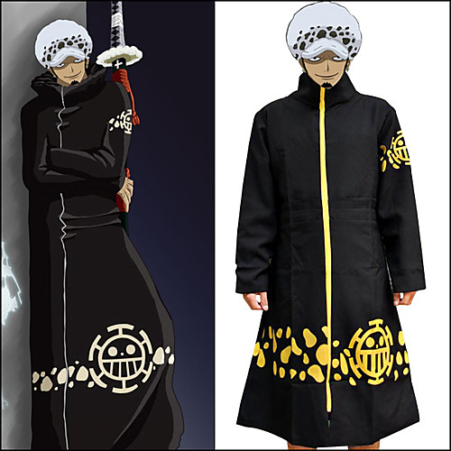 

Inspired by One Piece Trafalgar Law Anime Cosplay Costumes Japanese Cosplay Suits Print Long Sleeve Coat For Men's Women's