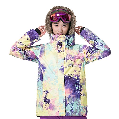 

GSOU SNOW Women's Ski Jacket Ski / Snowboard Winter Sports Ski Skiing Winter Sports POLY Top Ski Wear / Camo / Camouflage