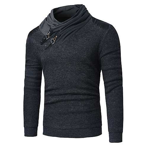 

Men's Color Block Cardigan Long Sleeve Slim Long Sweater Cardigans V Neck Khaki Light gray Dark Gray