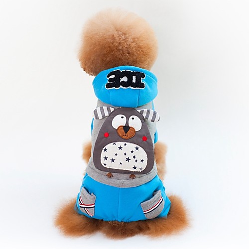 

Dog Cat Coat Puppy Clothes Patterned Color Block Character Casual / Daily Simple Style Outdoor Winter Dog Clothes Puppy Clothes Dog Outfits Yellow Blue Costume for Girl and Boy Dog Cotton S M L XL XXL
