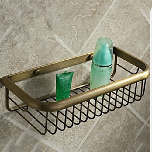 

Bathroom Shelf New Design Antique Brass 1pc Wall Mounted