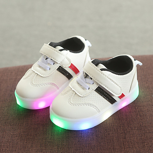 

Boys' / Girls' LED / Comfort / LED Shoes PU Sneakers Toddler(9m-4ys) / Little Kids(4-7ys) Hook & Loop / LED Black / Red / Green Spring & Fall