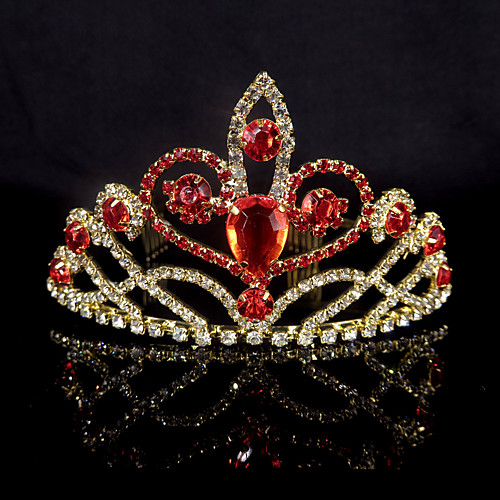 

Alloy Tiaras with Crystals 1 Piece Wedding / Special Occasion Headpiece