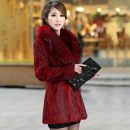 

Long Sleeve Coats / Jackets Faux Fur Wedding / Party / Evening Women's Wrap With Solid