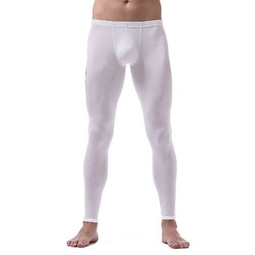 

Men's Normal Nylon Touch of Sensation Long Johns Solid Colored Low Waist / Fall / Winter / 1 Piece / Skinny