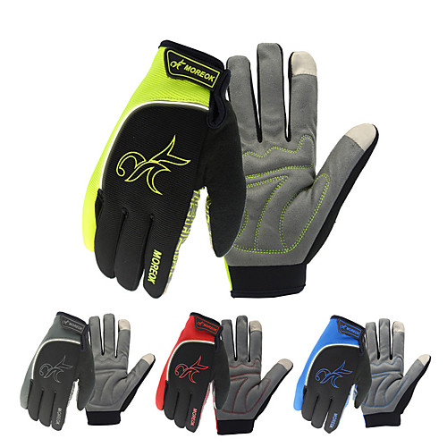 

Winter Bike Gloves / Cycling Gloves Mountain Bike MTB Thermal / Warm Touch Screen Reflective Windproof Full Finger Gloves Touch Screen Gloves Sports Gloves Silicone Gel Red Green Blue for Adults'