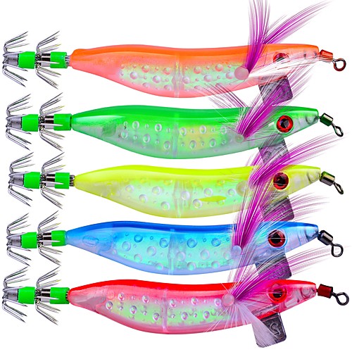 

5 pcs Fishing Lures Hard Bait Craws / Shrimp Outdoor Floating Bass Trout Pike Sea Fishing Fly Fishing Bait Casting ABS / Ice Fishing / Spinning / Jigging Fishing / Freshwater Fishing / Carp Fishing