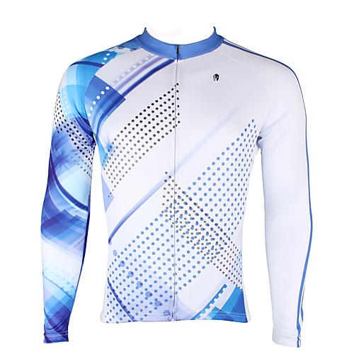 

ILPALADINO Men's Long Sleeve Cycling Jersey Winter Fleece Elastane Black Bike Jersey Top Mountain Bike MTB Road Bike Cycling Thermal / Warm Fleece Lining Ultraviolet Resistant Sports Clothing Apparel
