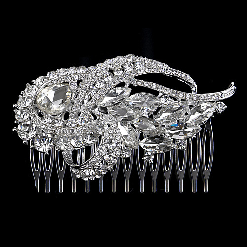 

Alloy Hair Combs / Hair Tool with Crystal / Rhinestone 1 Piece Wedding / Special Occasion Headpiece