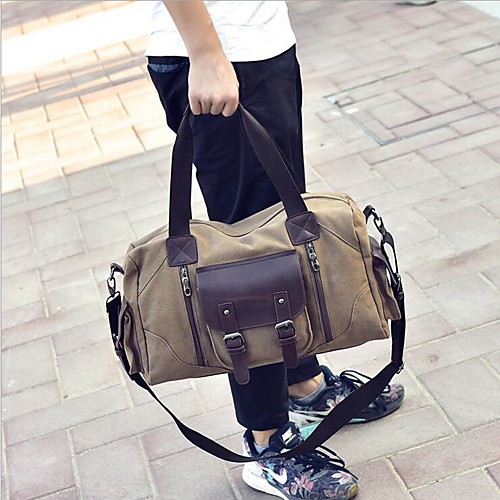 

Canvas Zipper Travel Bag Outdoor Black / Coffee / Khaki / Men's