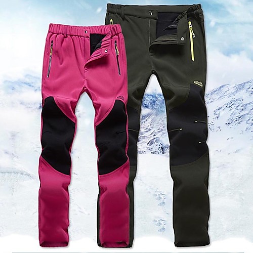 

Women's Hiking Pants Softshell Pants Winter Outdoor Windproof Fleece Lining Breathable Warm Softshell Pants / Trousers Skiing Hunting Hiking Black Fuchsia Grey M L XL XXL XXXL / Quick Dry / Quick Dry