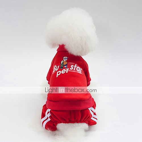 

Dog Sweater Sweatshirt Puppy Clothes British Slogan Casual / Daily Warm Ups Winter Dog Clothes Puppy Clothes Dog Outfits Red Pink Orange Costume for Girl and Boy Dog Cotton S M L XL XXL