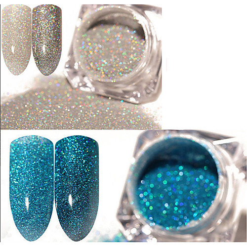 

2 pcs Classic / Best Quality Eco-friendly Material Glitter Powder For Finger Nail Romantic Series Wedding nail art Manicure Pedicure Christmas / Party / Evening / Office / Career Stylish / Aristocrat