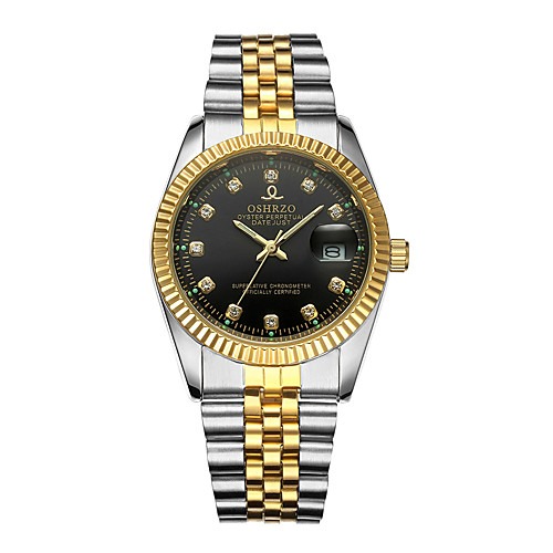 

Men's Wrist Watch Quartz Silver / Gold 30 m Calendar / date / day Creative Analog Luxury Fashion - Gold Black Silver