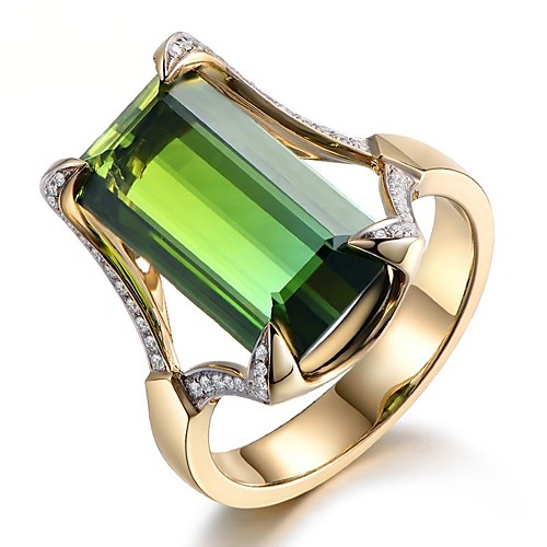 

Ring Emerald Vintage Style Green Resin Copper Rhinestone Cocktail Ring Mood Ladies Stylish Luxury 1pc 6 7 8 9 10 / Women's / Solitaire