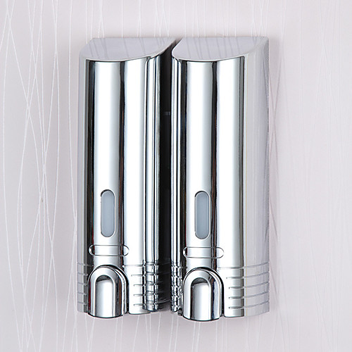 

Hand Wash Soap Dispenser Premium Design / Cool Metallic Contemporary Plastic 2pc Wall Mounted