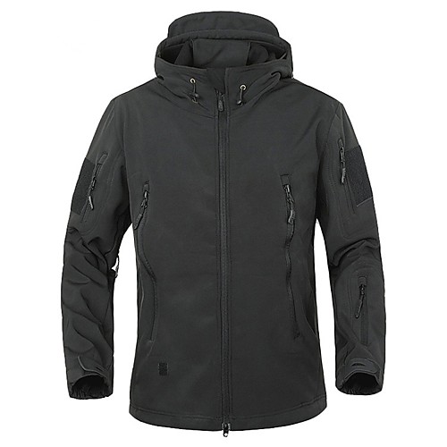 

Men's Hiking Softshell Jacket Winter Outdoor Thermal / Warm Waterproof Windproof Breathable Fleece Softshell Jacket 3-in-1 Jacket Hunting Climbing Camping / Hiking / Caving Black Green Grey S M L XL