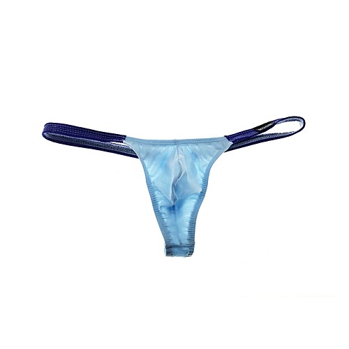 

Men's Basic Sexy G-string Underwear - Normal, Color Block Low Waist White Black Blue M L XL / Club