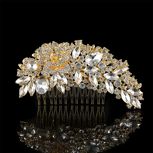 

Alloy Hair Combs with Rhinestone 1 Piece Wedding / Party / Evening Headpiece