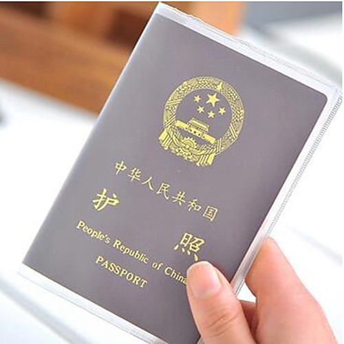 

2Pc Grind Transparent Passport Cover Waterproof PVC Id Card Holders Passports Bag Protective Sleeve