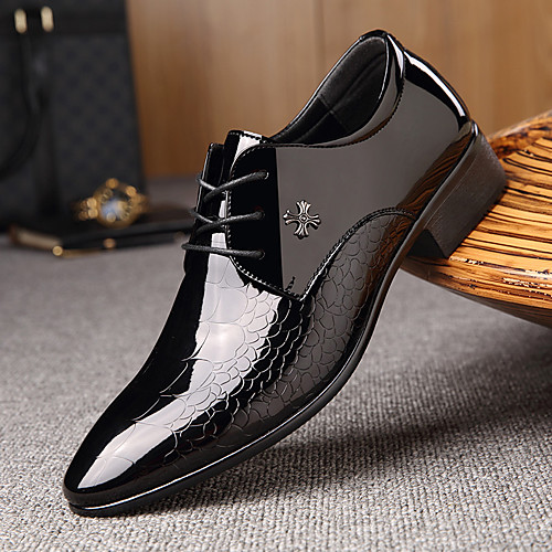 

Men's Formal Shoes Leather Spring & Summer Business / British Oxfords Wear Proof Black / Party & Evening / Party & Evening / Dress Shoes