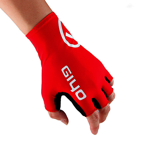 

Bike Gloves / Cycling Gloves Mountain Bike Gloves Mountain Bike MTB Road Bike Cycling Breathable Anti-Slip Sweat-wicking Protective Fingerless Gloves Half Finger Sports Gloves Silicone Gel Red Orange