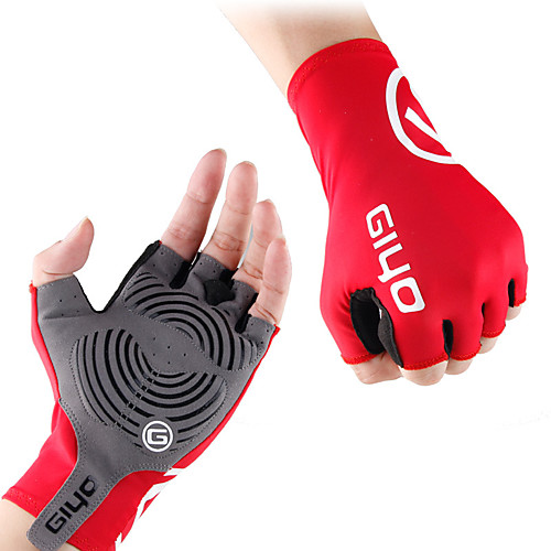 

Bike Gloves / Cycling Gloves Breathable Anti-Slip Wearable Stretchy Fingerless Gloves Sports Gloves Black Orange Green for Outdoor Exercise Cycling / Bike