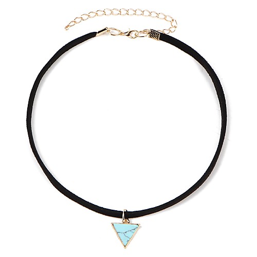 

Women's Choker Necklace Classic Ladies Doll's Lolita Resin PU(Polyurethane) Beige Turquoise 305 cm Necklace Jewelry 1pc For Daily Festival