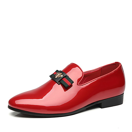 

Men's Comfort Shoes Spring & Summer Classic / Casual Party & Evening Office & Career Loafers & Slip-Ons Faux Leather Non-slipping Wear Proof Black / Red / Blue / Tassel / Tassel