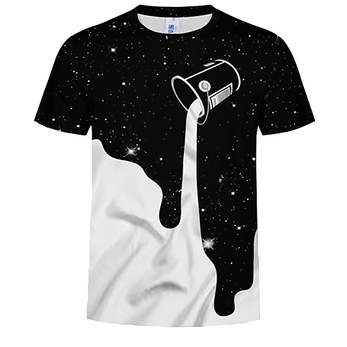 

Inspired by Cosplay Cosplay Anime Cosplay Costumes Japanese Cosplay T-shirt Black & White Printing Short Sleeve T-shirt For Men's