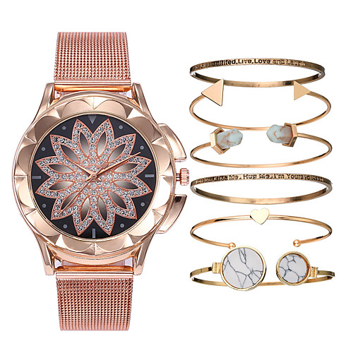 

Women's Bracelet Watch Wrist Watch Analog Quartz Gift Set Ladies Chronograph Creative Casual Watch / One Year / Leather