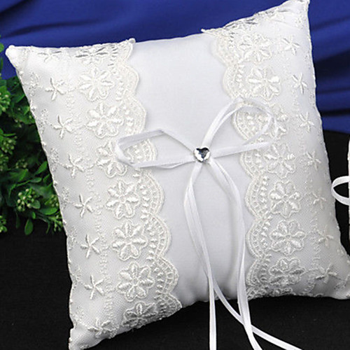 

Lace / Plain Sateen Lace Satin Ring Pillow Pillow All Seasons