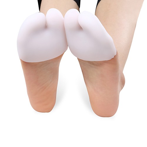 

1 Pair Orthotic Toe Separators Gel Forefoot Spring Unisex White / Nude