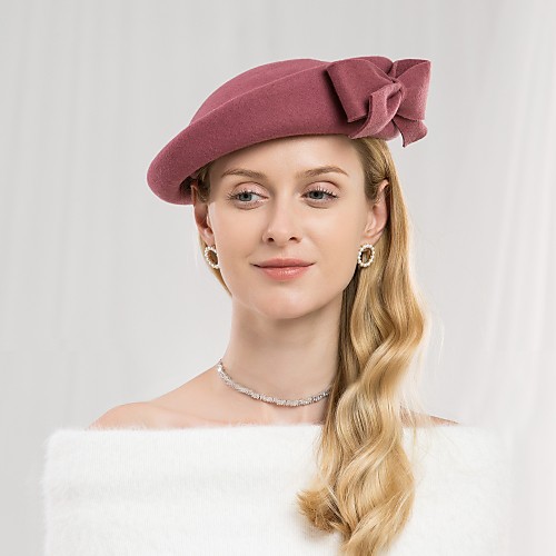 

100% Wool Kentucky Derby Hat / Hats with Bowknot 1pc Casual / Daily Wear Headpiece