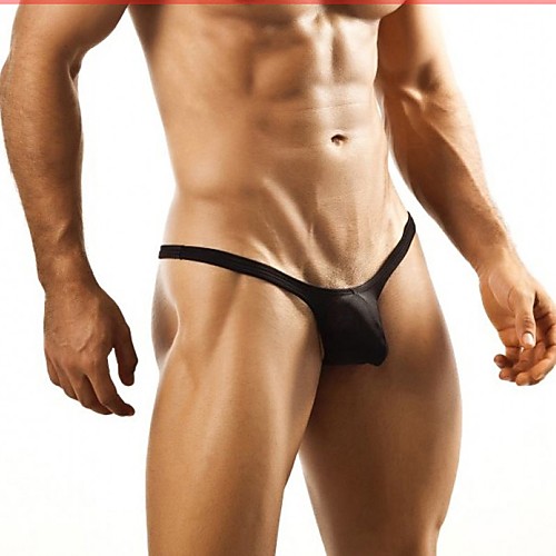 

Men's Basic G-string Underwear - Normal, Solid Colored Low Waist Light Blue White Black M L XL