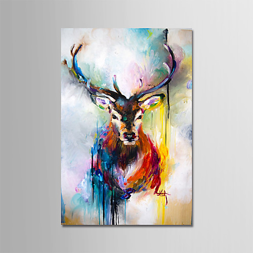 

Oil Painting Hand Painted - Abstract Modern Stretched Canvas