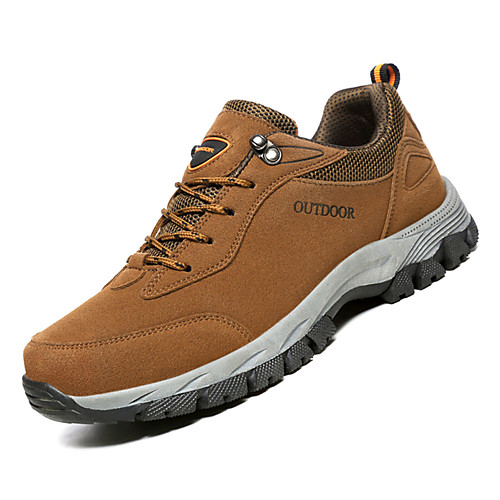 

Men's Comfort Shoes PU Fall Sporty Trainers / Athletic Shoes Hiking Shoes Non-slipping Army Green / Brown / Gray