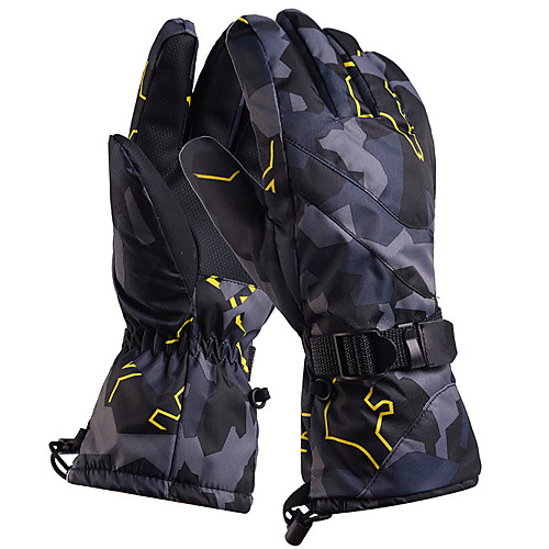 

Winter Gloves Sports Gloves Ski Gloves Men's Snowsports Full Finger Gloves Winter Adjustable Waterproof Windproof Polyester / Polyamide Spinning Cotton Skiing Snowsports Snowboarding
