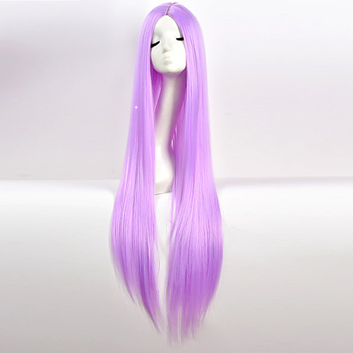 

Cosplay Costume Wig Synthetic Wig Natural Straight Middle Part Wig Very Long Natural Black #1B Pink White Blue Purple Synthetic Hair 34 inch Women's Party Red Black