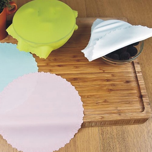 

Silicone Bowl Cover Lid Refrigerator Preservative Film Reusable Stretchable Food Container Seal Cover Kitchen Baking Mat Tool