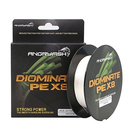 

PE Braided Line / Dyneema / Superline 8 pcs Fishing Line 300M / 330 Yards PE 80LB 70LB 60LB 0.15-0.55 mm Sea Fishing Freshwater Fishing General Fishing / 50LB / 45LB / 40LB / 35LB / 30LB