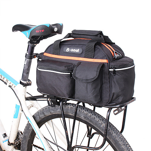 

14 L Bike Rack Bag Waterproof Portable Multi layer Bike Bag Nylon Bicycle Bag Cycle Bag Cycling Bike / Bicycle / Reflective Strips