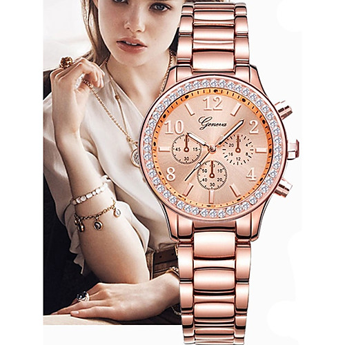 

Women's Luxury Watches Wrist Watch Analog - Digital Quartz Ladies Creative Fake Three Eyes Six Needles / Stainless Steel