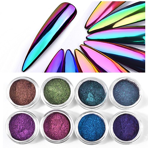 

1 pcs Safety / Eco-friendly / Color-Changing Glitter Glitter Powder Loose powder For Finger Nail Novelty nail art Manicure Pedicure Daily / Masquerade / Thanksgiving Trendy / Fashion