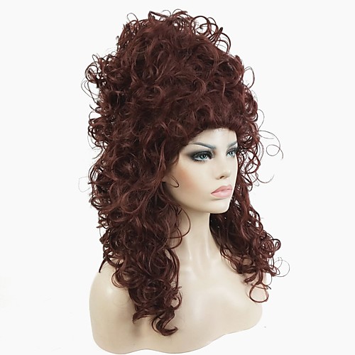 

Cosplay Costume Wig Synthetic Wig Curly Curly Wig Long Dark Auburn#33 Synthetic Hair Women's Red StrongBeauty