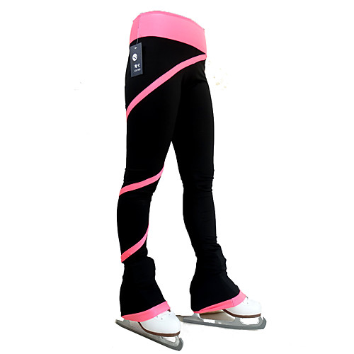 

Women's Girls' Figure Skating Pants Ice Skating Figure Skating Thermal Warm Sweat-wicking Polar Fleece Tights Bottoms Ski Wear / High Elasticity