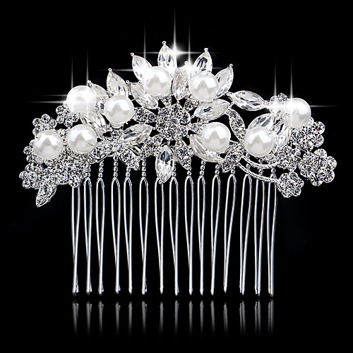 

Alloy Hair Combs / Hair Tool with Crystal / Rhinestone 1 Piece Wedding / Special Occasion Headpiece