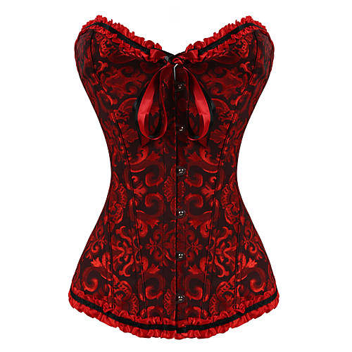 

Dobby Fabric Corset Wedding Personalized Bowknot