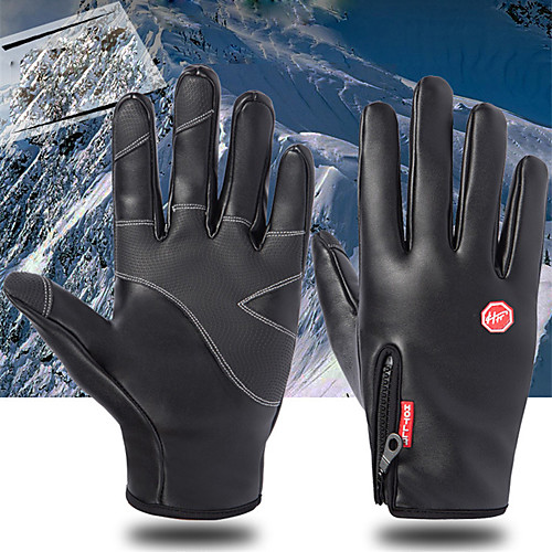 

Winter Gloves Sports Gloves Ski Gloves Men's Women's Snowsports Full Finger Gloves Winter Waterproof Windproof Warm Leather Silicone Spinning Cotton Skiing Snowsports Snowboarding