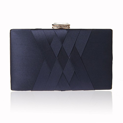 

Women's Crystals Polyester / Silk Evening Bag Solid Color Black / Wine / Purple / Fall & Winter